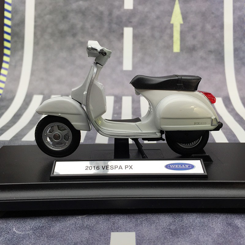 Mô hình xe Vespa 1:18, đồ chơi mô hình xe máy thiết kế chính xác từng chi tiết trang trí để bàn & quà tặng bạn gái 8/3