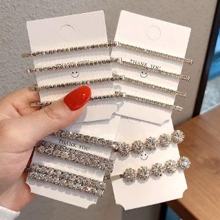 Kẹp Tóc Đính Đá Thiết Kế Đơn Giản Phong Cách Hàn Quốc Cho Nữ