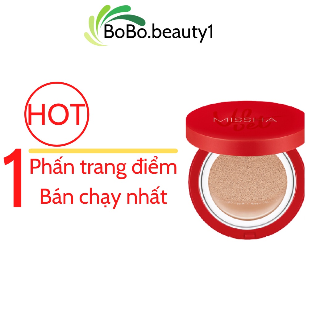 Phấn nước Missha Cushion che phủ hoàn hảo dưỡng ẩm lâu trôi chống nắng hiệu quả SPF50+ PA+++ màu số 21/23