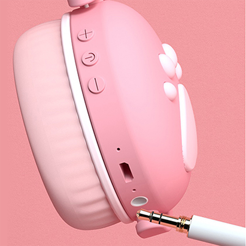 Tai Nghe Bluetooth Hình Tai Mèo Có Đèn Led Phát Sáng | BigBuy360 - bigbuy360.vn