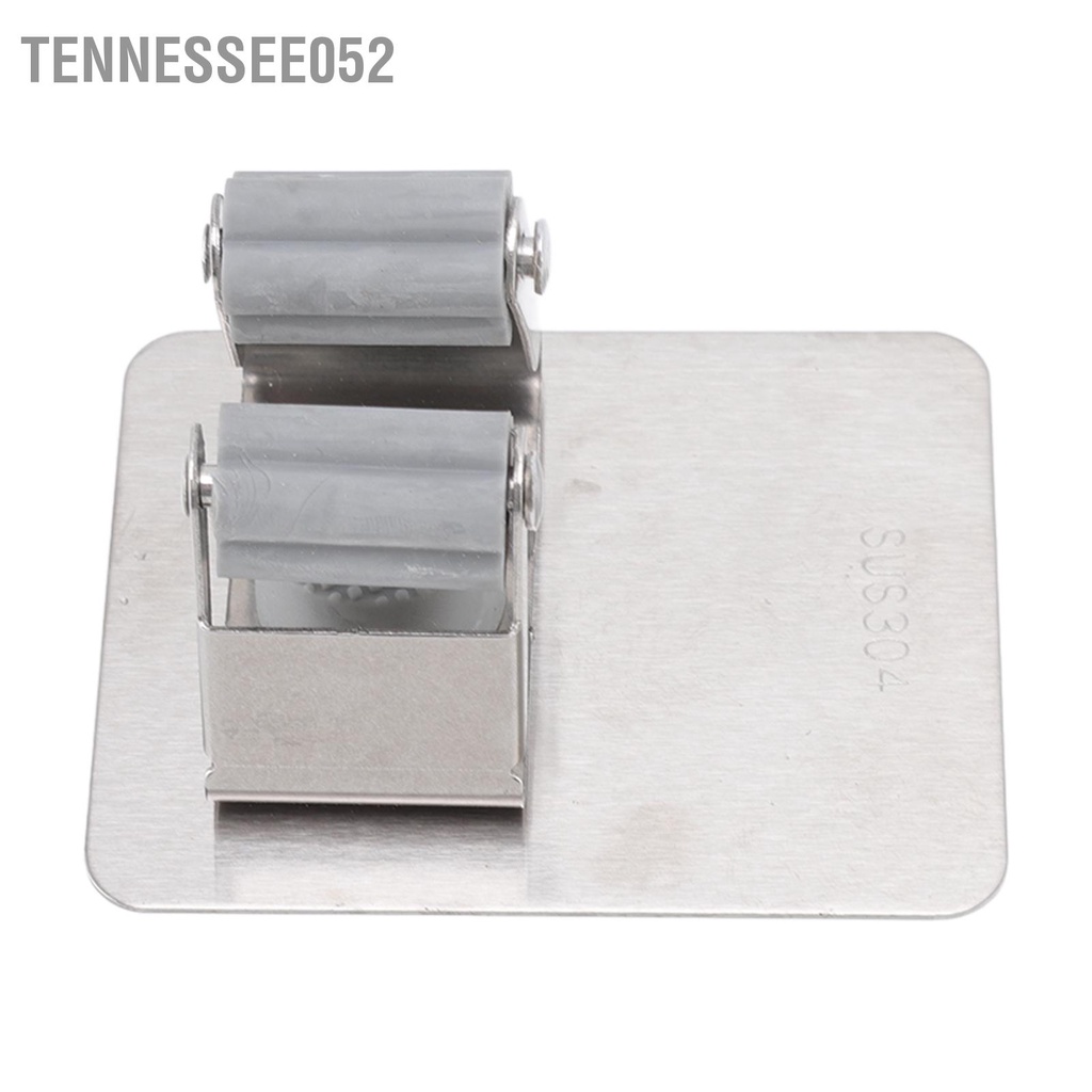 Tennessee052 Giá đỡ cây lau không có móc Có lỗ Lắp đặt miễn phí Điều chỉnh tự động nhỏ gọn bằng thép gỉ màu bạc treo nhà