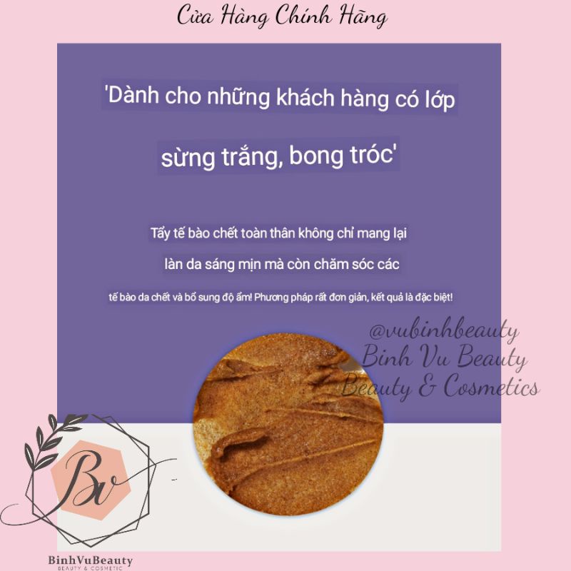 TẨY DA CHẾT CHO DA MỤN BODY DƯỠNG DA TRẮNG SÁNG PLU