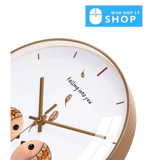 [ĐA DẠNG] ĐỒNG HỒ TREO TƯỜNG PHONG CÁCH BẮC ÂU HỌA TIẾT CÁ TÍNH SÁNG TẠO - Hàng Nhập Khẩu