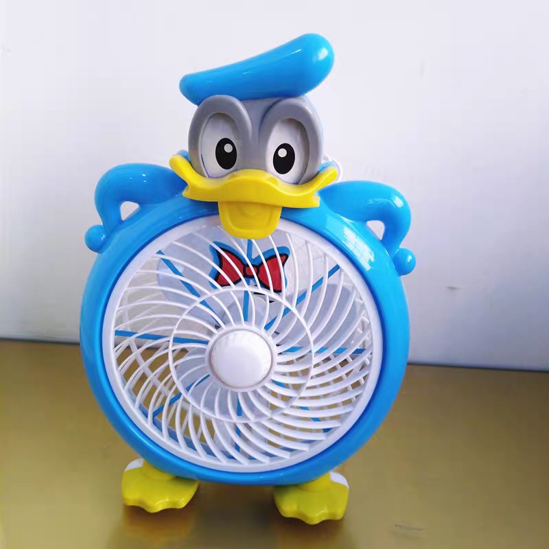 Quạt mini hình thú để bàn cắm điện văn phòng, Quạt văn phòng để bàn mini hình thú cắm điện