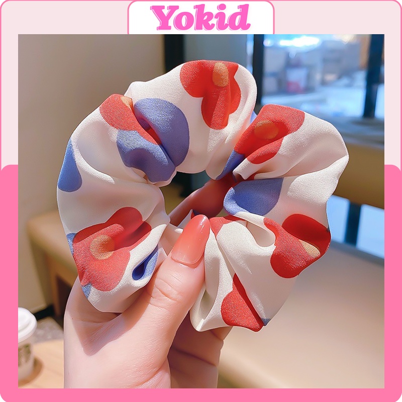 Dây buộc tóc scrunchies hàn quốc lò xo dạng nơ hình hoa dễ thương hot trend KT25