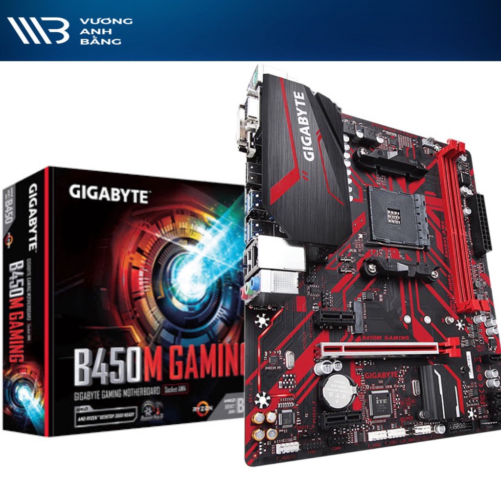 Mainboard, Bo mạch chủ Gigabyte B450M Gaming- Hàng chính hãng