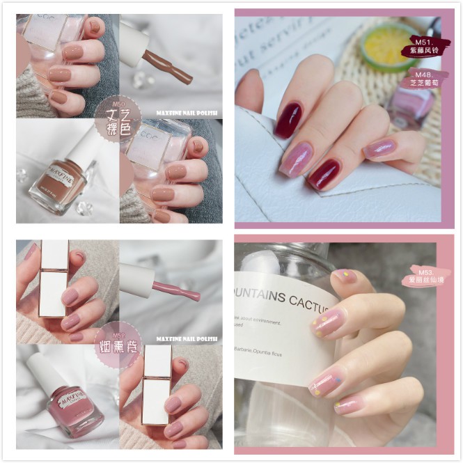 Sơn móng tay 8ml nhiều màu đơn giản tuỳ chọn