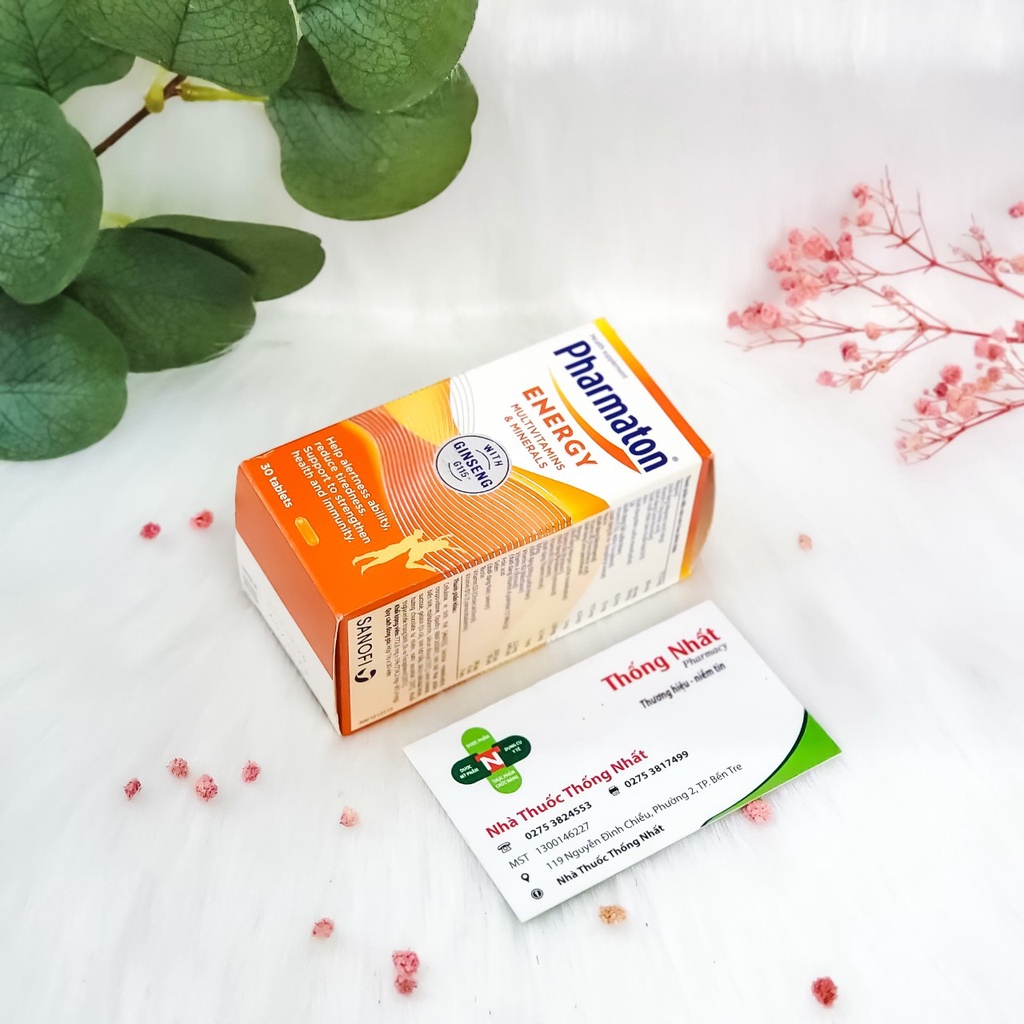 Viên uống bổ sung năng lượng giảm mệt mỏi tăng sức đề kháng Pharmaton Energy hộp 30 viên