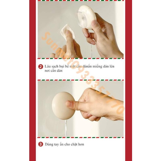 Đèn LED nhiều mẫu NOEL GIÁNG SINH  Sử Dụng PIN Có Nút Hít Mặt Kính trang trí DECOR dịp LỄ TẾT Sunmet