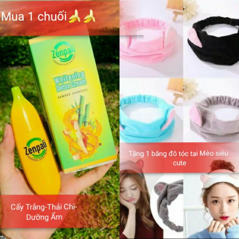 (Mua 1 tặng 1)Whitening Detox Cream Chuối Cấy Trắng Thải Chì Cao Cấp Chính hãng