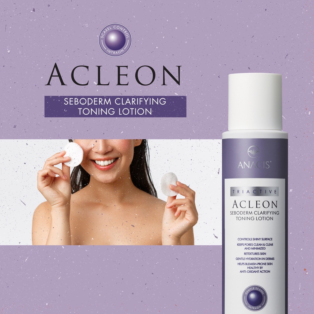 Toner Làm Dịu Và Cân Bằng Da Dầu Mụn ANACIS ACLEON SEBODERM CLARIFYING TONING LOTION 200ml