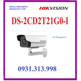 Camera IP hồng ngoại 2.0 Megapixel HIKVISION DS-2CD2T21G0-I + KÈM NGUỒN
