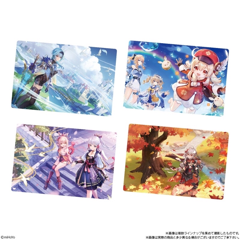 Thẻ bánh xốp metal wafer trò chơi genshin impact- vol 2