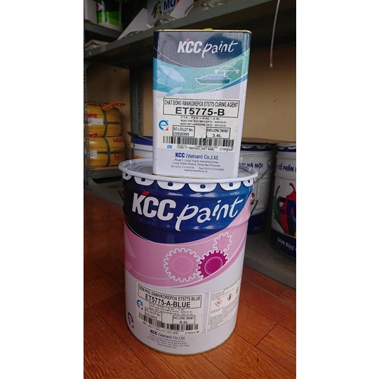 KCC KOREPOX ET5775 - Bộ 12L - Sơn hồ bơi, Bể nước sinh hoạt - Màu xanh /Blue