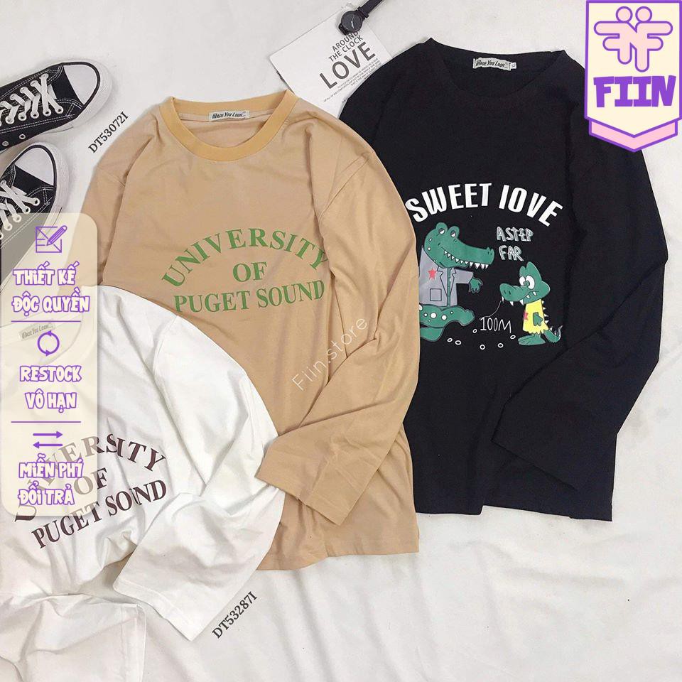 Áo thun dài tay Univercity Nude - Fiinstore