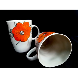 Cốc méo OANH GIA AUTHENTIC BAT TRANG - Họa tiết vẽ tay thủ công