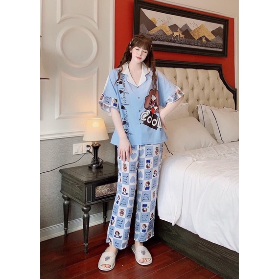 PYJAMA MANGO CAO CẤP THIẾT KẾ XINH XẮN HÌNH THẬT