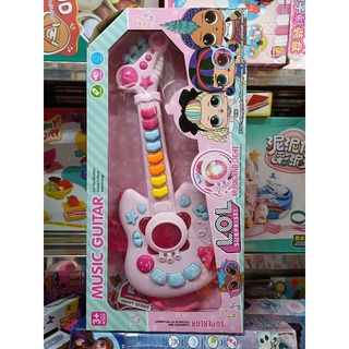 665-1 hộp đàn music guitar có nhạc và đèn phát sáng