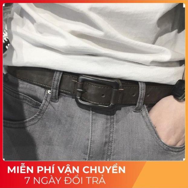 Thắt Lưng Da Nam Nữ Mặt Vuông Cao Cấp Dây Nịt Nam Nữ Giá Rẻ Phong Cách Thời Trang Nam Tính GC35 ️🥇