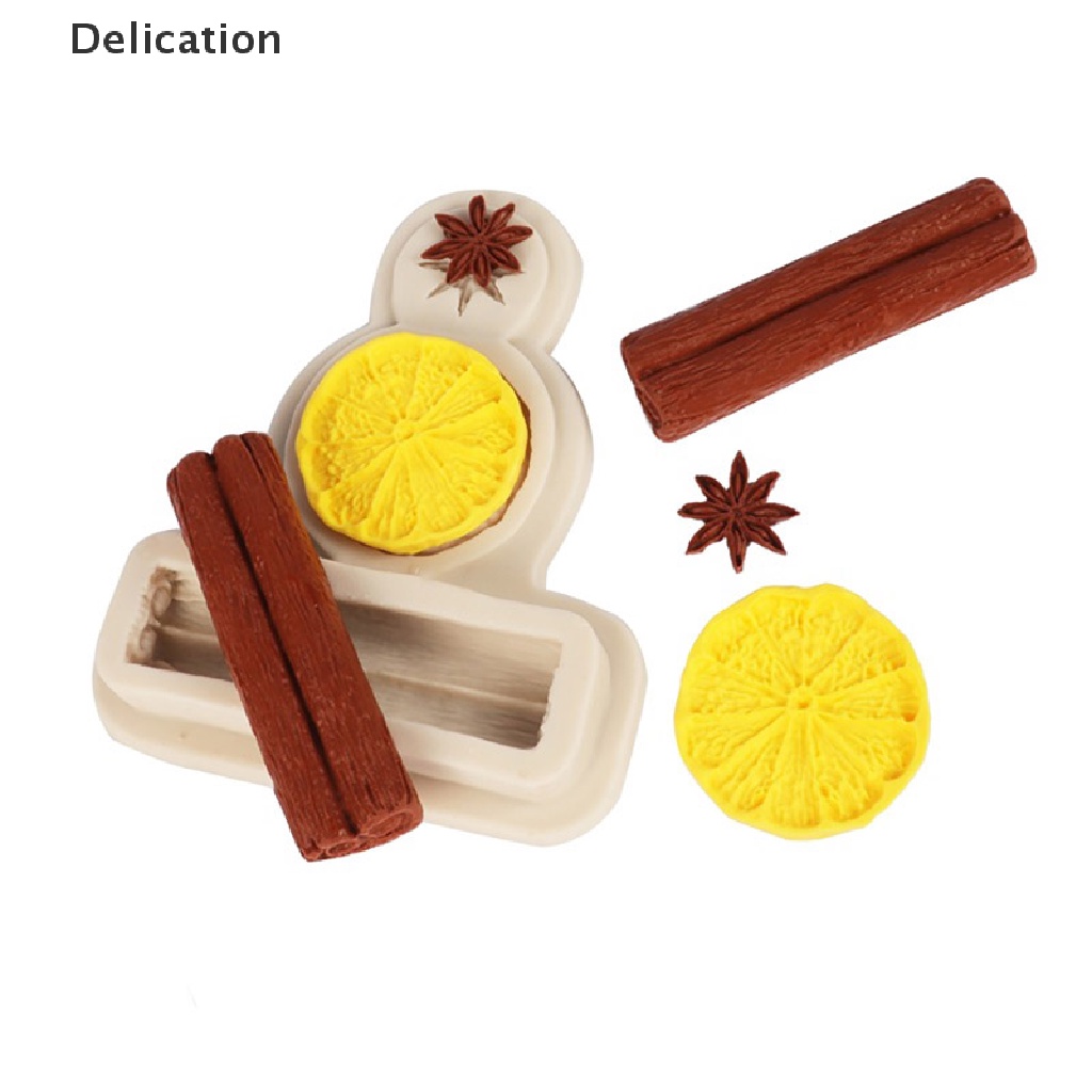 Khuôn silicone tạo hình làm bánh kẹo hình quả chanh / ngôi sao sáng tạo