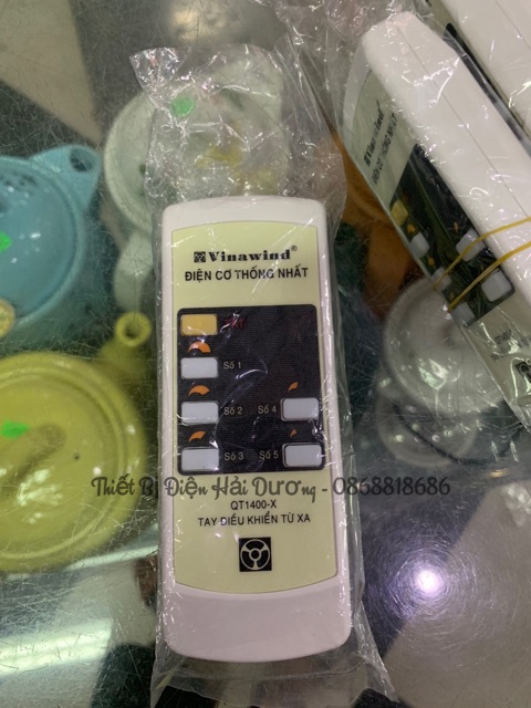 Điều khiển từ xa sử dụng cho quạt trần 5 cánh Vinawind QT