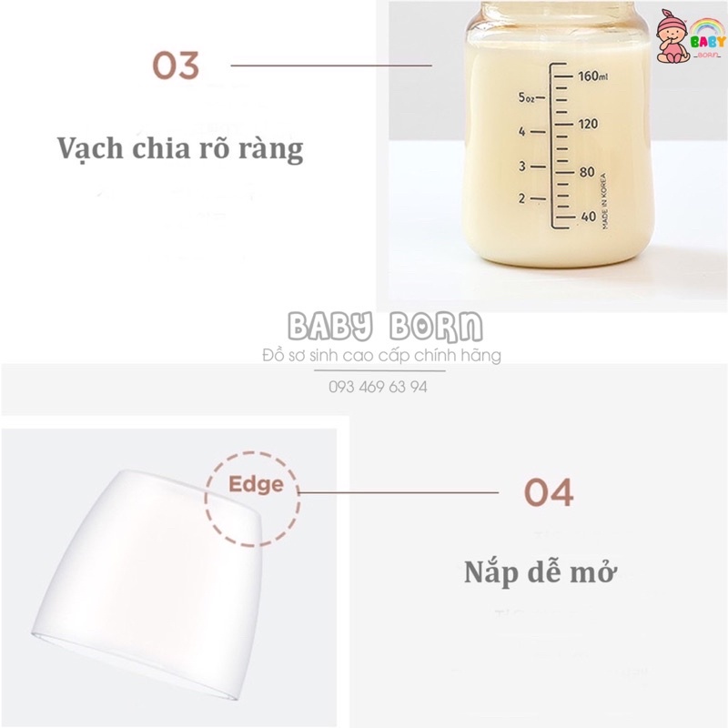 Bình sữa Moyuum 270ml/ 170ml PPSU chuẩn nội địa Hàn