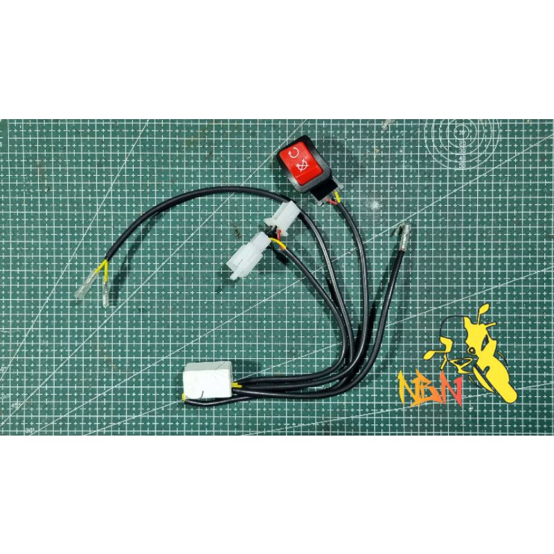 Mạch tắt máy tạm thời exciter150 2018 gắn nút đỏ sh 300i