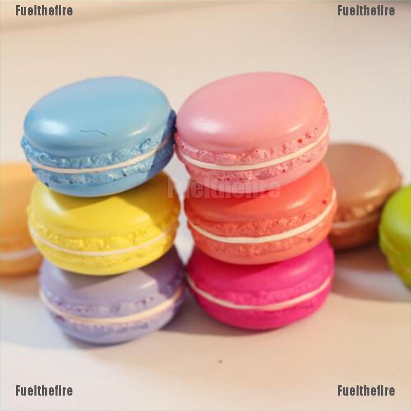 CHARMS Móc Khóa Điện Thoại Mềm Hình Bánh Macaron Đáng Yêu