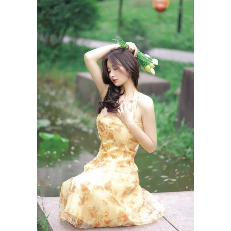 🍄Đầm Voan Tiểu Thư,Váy Voan Tiểu Thư Retro Cho Nữ🍄