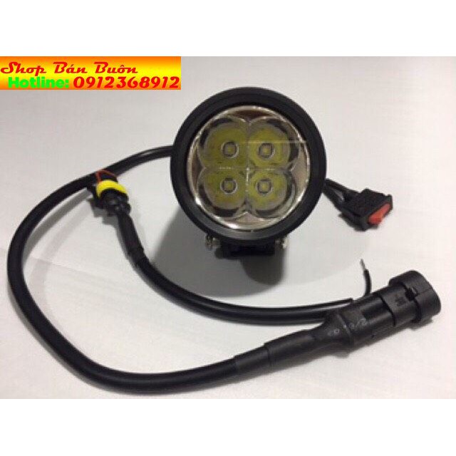 COMBO Đèn trợ sáng gắn chân Gương L4X full phụ kiện