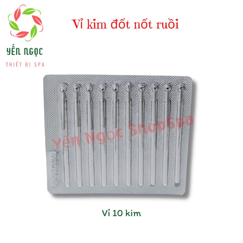 Vỉ kim đốt mụn ruồi nhỏ, kim cắt mụn thịt