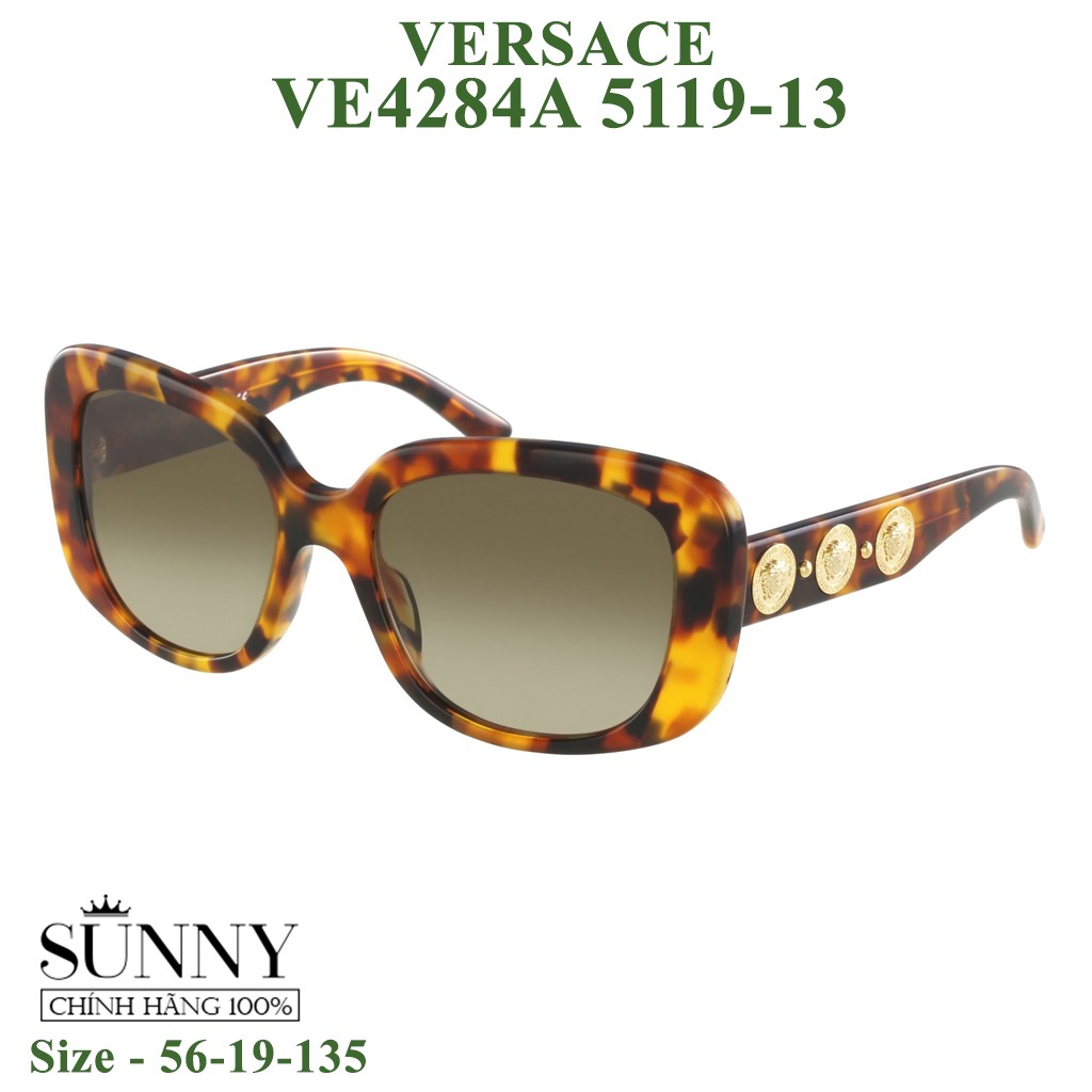 Kính mát chính hãng nam nữ Versace VE4284A màu sắc thời trang, thiết kế dễ đeo bảo vệ mắt