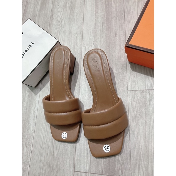 Cao gót bigsize bản quai xốp mềm,có size 35-44