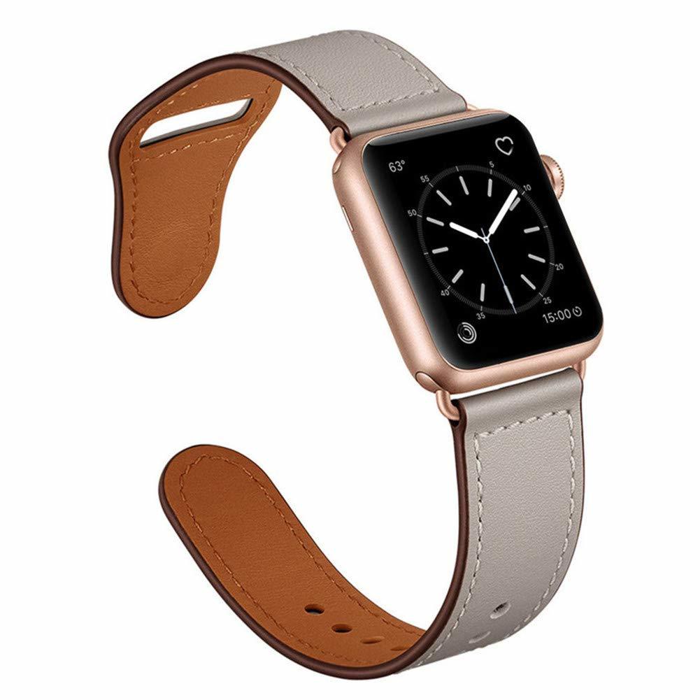 Dây đeo thay thế cho đồng hồ thông minh Apple Watch SE 654321Dây đeo thay thế bằng da thật cho đồng hồ thông minh 38 42 40 44