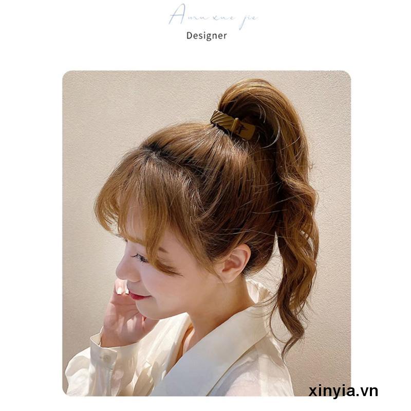 Giá Đỡ Kẹp Tóc Đuôi Ngựa Phong Cách Hàn Quốc Cho Nữ