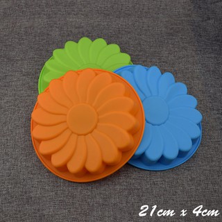 HCM - Khuôn silicon hoa hướng dương 21cm làm bánh gato, bánh bông lan, bánh rau câu