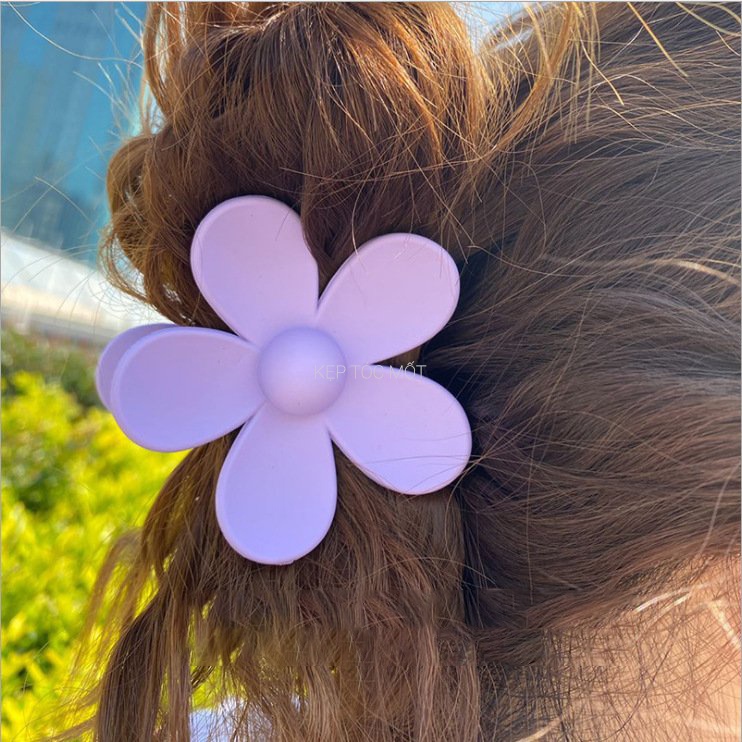 [12 màu KT70] Kẹp tóc hình bông hoa mùa xuân kiểu càng cua mốt hàn quốc