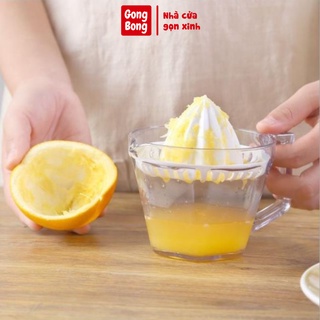 Dụng cụ vắt cam kèm ca đong định mức chất nhựa trong suốt hàng Việt Nhật