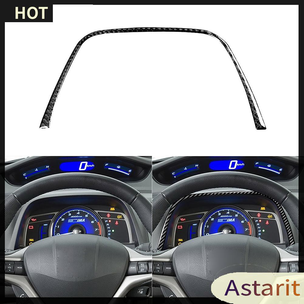 Carbon Fiber Instrument Panel Trim Strip for Honda Civic 8th Gen 2006-2011