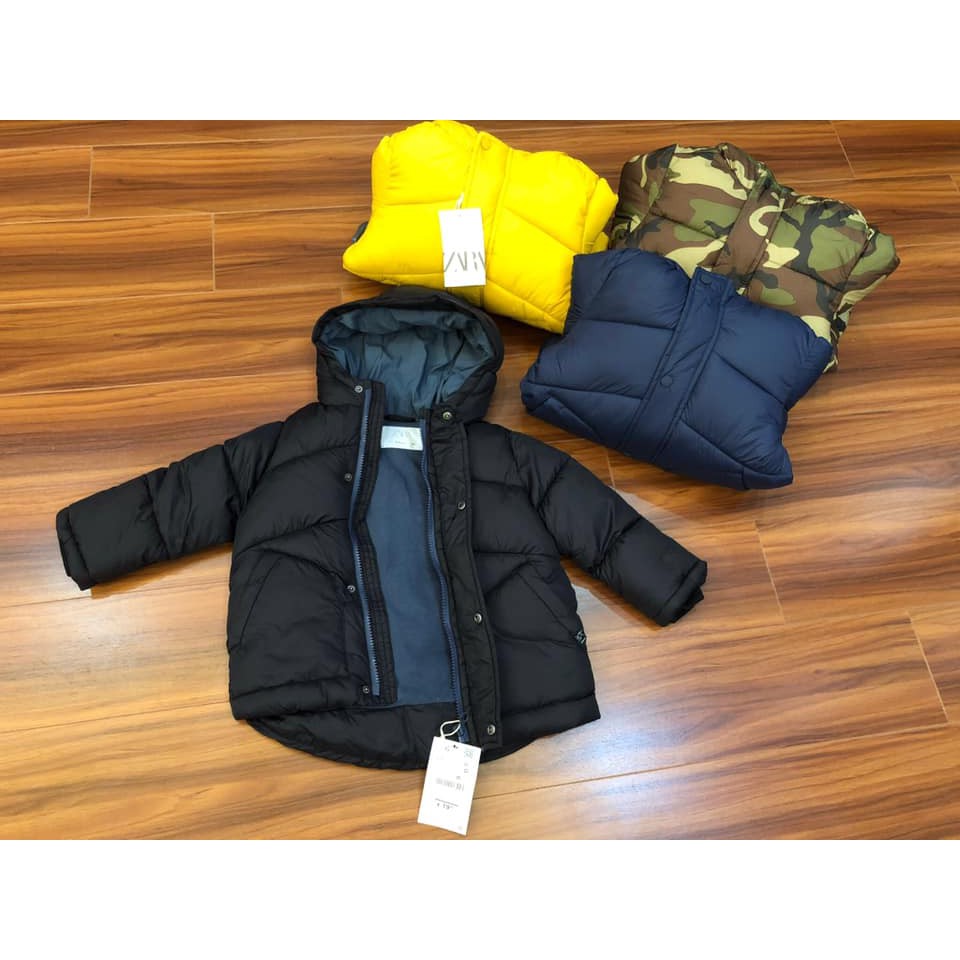Aó khoác phao kéo khóa siêu nhẹ bé trai Zara Việt nam xuất khẩu dư xịn giao màu ngẫu nhiên size 9m-5 tuổi
