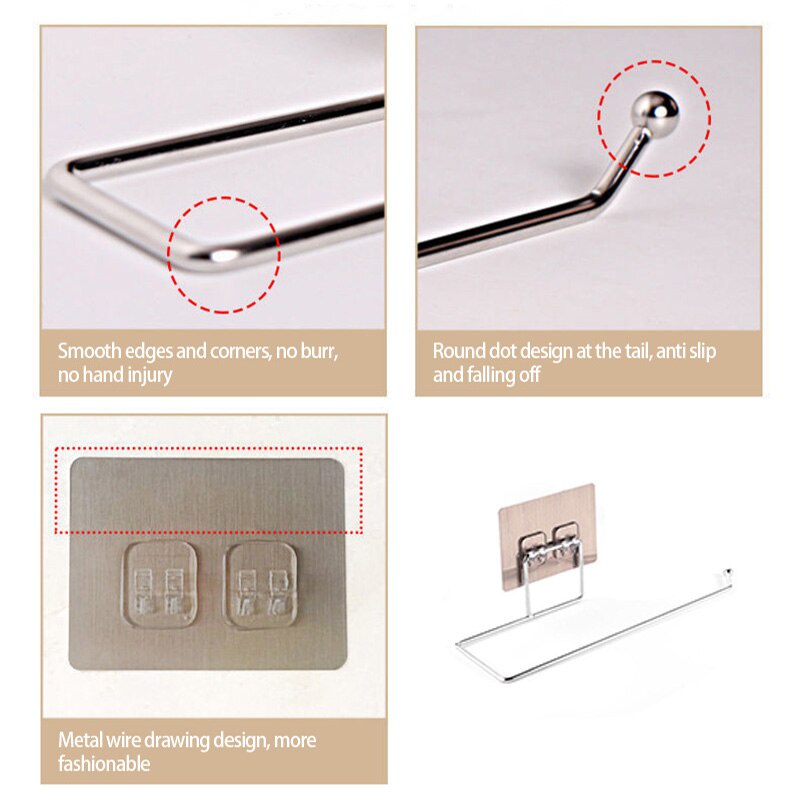 1 / 2 Giá Đỡ Cuộn Giấy Vệ Sinh Tiện Lợi
