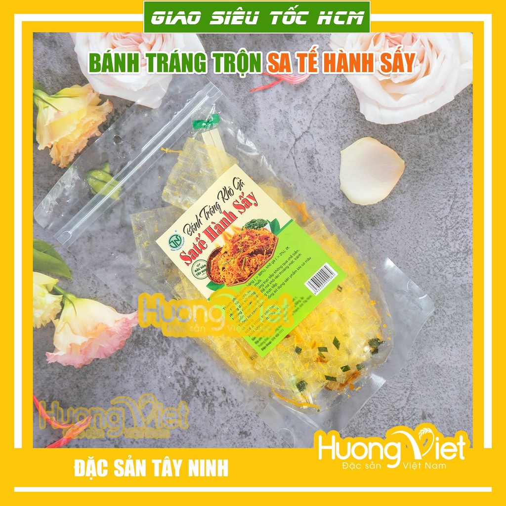 Bánh tráng trộn Tây Ninh nhiều vị, bánh tráng trộn sẵn ăn liền, đồ ăn vặt phổ biến, bánh tráng Tân Nhiên siêu mỏng
