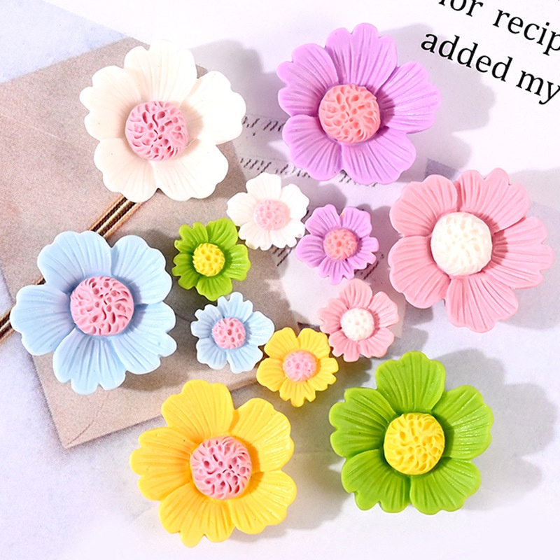 Mô hình 20 bông hoa sữa trắng dùng làm đồ thủ công trang trí handmade Charm SLime