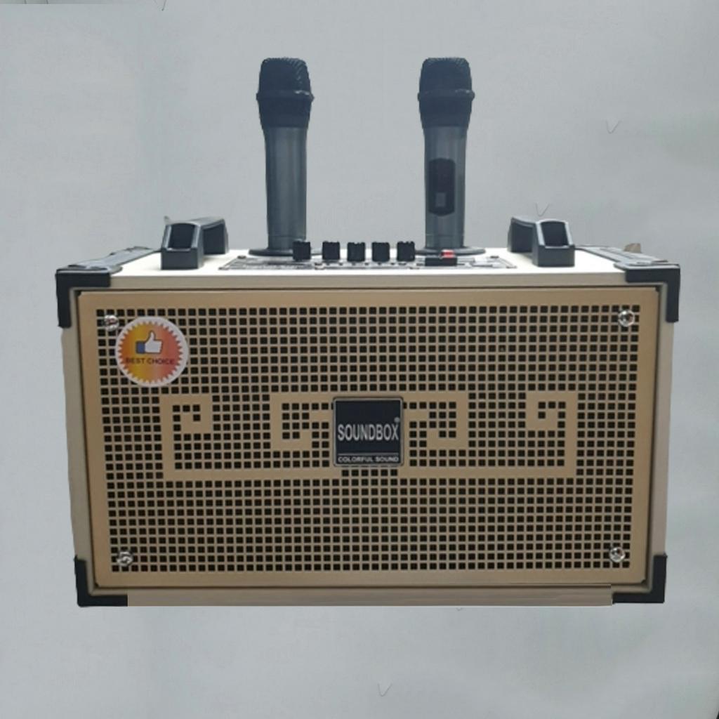 Loa kéo SOUNBOX Bộ Loa kéo gỗ  karaoke Bass 20 - Nghe nhạc cực đã +Mic hát siêu hay