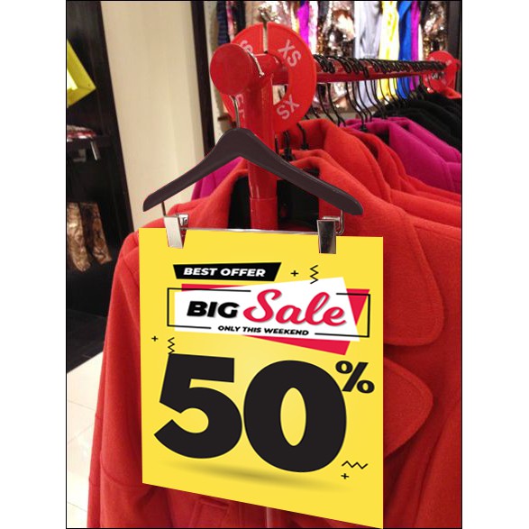 Bảng sale - Tấm Sale - Bảng Giảm giá - Tấm giảm giá ( không bao gồm đế gỗ/kẹp) _ MẪU 7