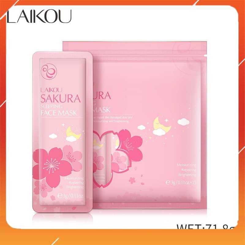 Bịch 15 Miếng Mặt Nạ Ngủ Hoa Anh Đào Sakura