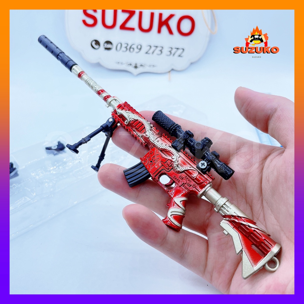 Mô hình súng pubg kim loại lắp ráp SKS Spy in Ancient City dài 20cm mô phỏng giống thật trong game