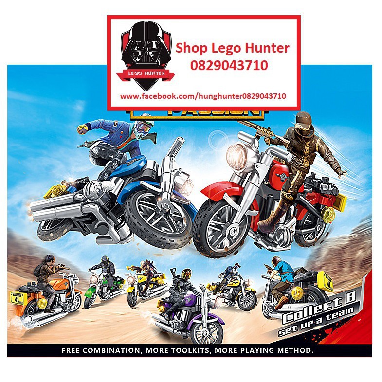 Mega Bloks lắp ráp Xe motor , xe máy ( không nhân vật )