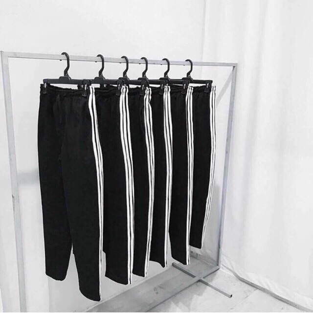 Quần thể thao 3 Sọc Ống Suông , Ống Bo Dày Dặn Jogger.nam 3 Line 102