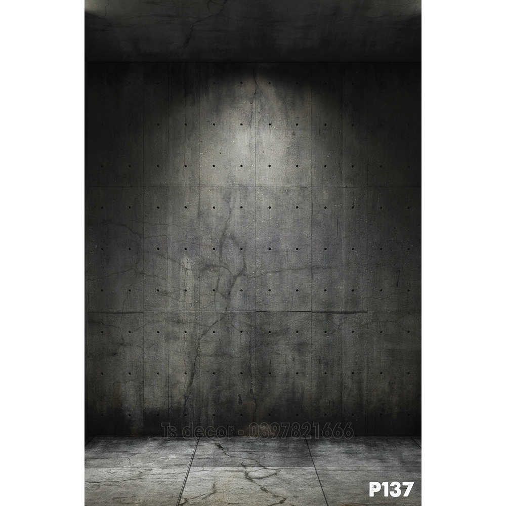 Phông Nền Chụp Ảnh và Livstream Xi Măng Bê Tông 3D 5D